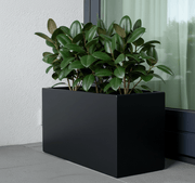 Rectangular GRP Pot 100x40x60cm Modern Durable Outdoor Planter - Greensouq - 