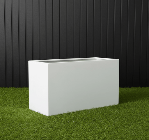 Rectangular GRP Pot 100x40x60cm Modern Durable Outdoor Planter - Greensouq - 
