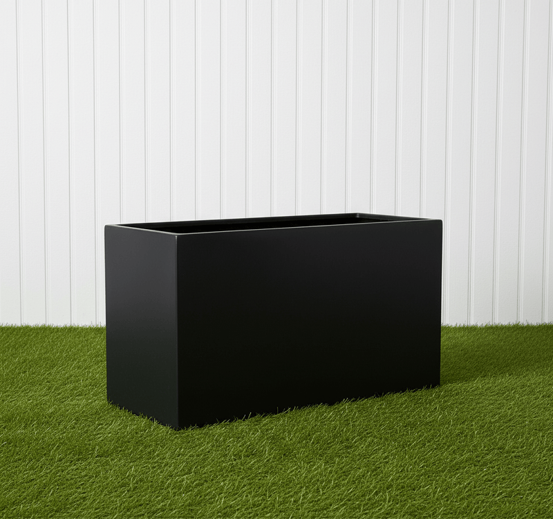 Rectangular GRP Pot 100x40x60cm Modern Durable Outdoor Planter - Greensouq - 