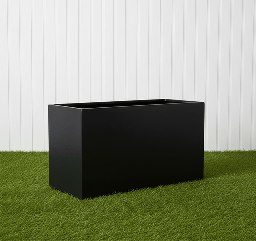 Rectangular GRP Pot 100x40x60cm Modern Durable Outdoor Planter - Greensouq - 