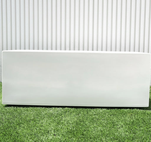 Rectangular GRP Pot 60x30x30cm Modern Durable Outdoor Planter - Greensouq - 