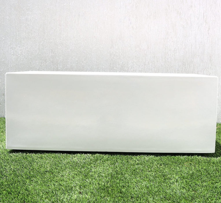 Rectangular GRP Pot 60x30x30cm Modern Durable Outdoor Planter - Greensouq - 