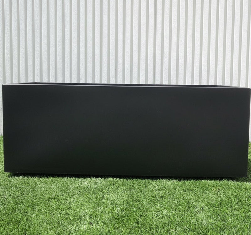 Rectangular GRP Pot 60x30x30cm Modern Durable Outdoor Planter - Greensouq - 