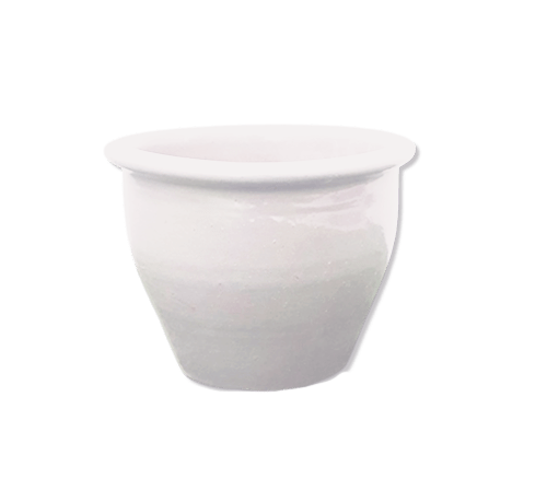 Rolled Rim Pot Outdoor Ceramic Pot, Trendy Outdoor Pot (Multi - colour) - Greensouq - 