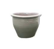 Rolled Rim Pot Outdoor Ceramic Pot, Trendy Outdoor Pot (Multi - colour) - Greensouq - 