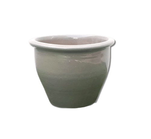 Rolled Rim Pot Outdoor Ceramic Pot, Trendy Outdoor Pot (Multi - colour) - Greensouq - 
