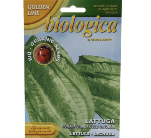 Roman Lettuce "Lattuga Romana Bionda Degli Ortolani" Organic Seeds by Franchi - Greensouq -