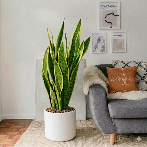 Sansevieria Trifasciata 'Laurentii' - Snake Plant | Dubai's Top - Selling Houseplant! - Greensouq - 