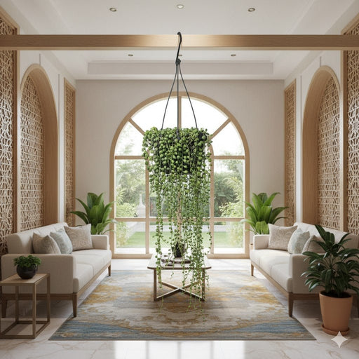 Senecio Rowleyanus "String of Pearls" 20 - 25cm Spread Hanging Plant - Greensouq - 