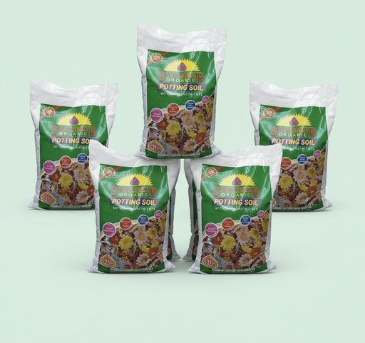 Shalimar Potting Soil - Organic Soil - 50 LTR (50Lx5 bags) - Greensouq - 
