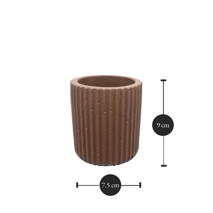 Sharon Ribbed Flower Pot - Greensouq - 