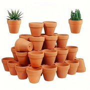 Small Mini Clay Pots With Drainage Holes - Greensouq - 