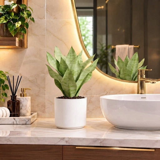 Snake Plant "Moon Shine" 25-30cm | Dubai's Luxury Houseplant! - Greensouq -