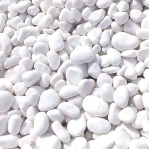 Snow White Pebbles (20kg) | Dubai Garden Decor! - Greensouq - 