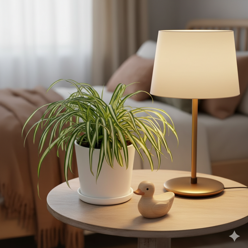 Spider Plant or Air Plant  (Chlorophytum Comosum 'Variegatum')