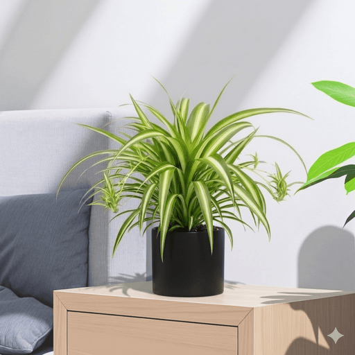 Spider Plant or Air Plant (Chlorophytum Comosum 'Variegatum') | Dubai's Popular Indoor Plant! Bedroom plant - Greensouq - 