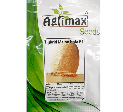 Sweet Melon Fruit Seeds "Hala Hybrid F1" by Agrimax - Greensouq - 