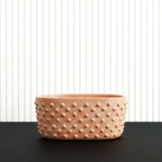 Textured Oval Pot - Modern Indoor Planter (Length 23.5cm, Height 11cm) (Copy) - Greensouq - 