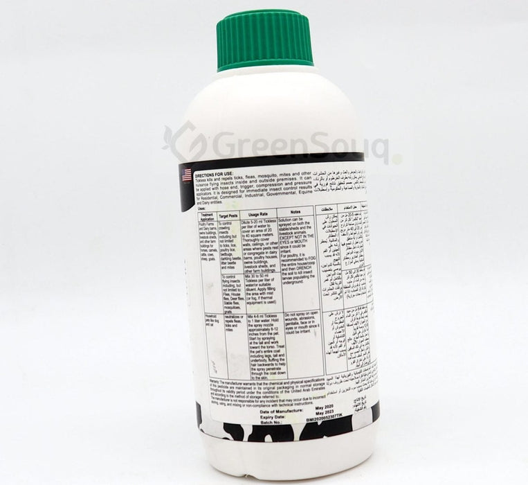 Tickless Organic "Public Health Insecticides" 1Ltr - Greensouq - 