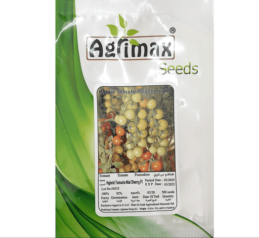 Tomato Vegetable Seeds "Mai Sherry F1 Hybrid" by Agrimax Spain 500 seeds - Greensouq - 