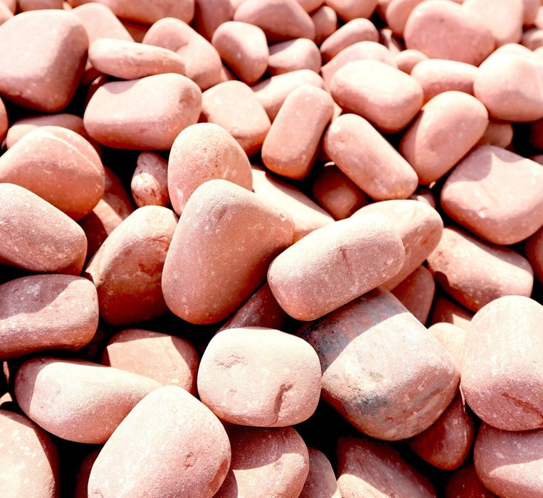 Tumbled Red River Stone "Natural Garden Material" - Greensouq - 