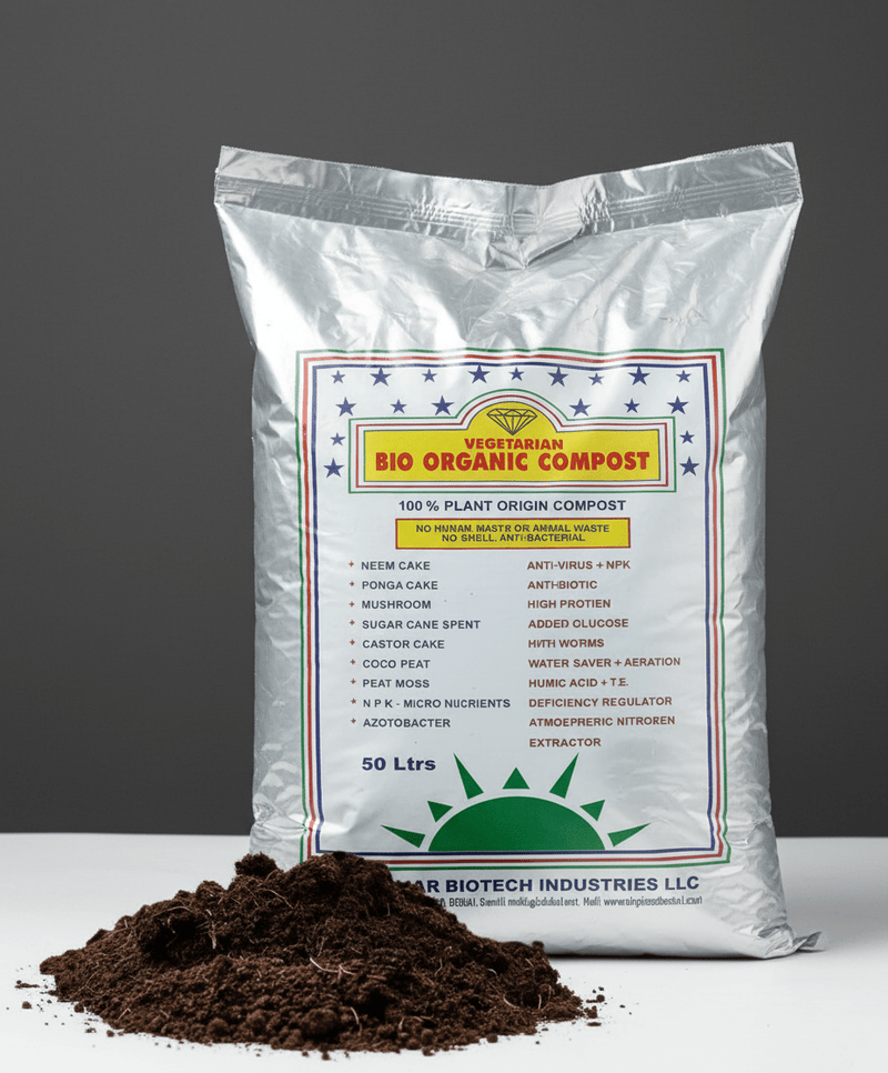 Vegetarian Bio Organic Compost 50 Ltr "No Smell" - Greensouq - 