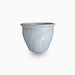 White Rolled Rim Pot 58