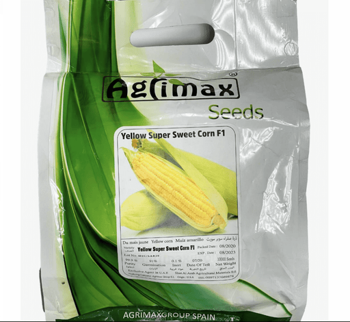 Yellow Super Sweet Corn Seeds "Hybrid F1" by Agrimax 10000 seeds - Greensouq - 