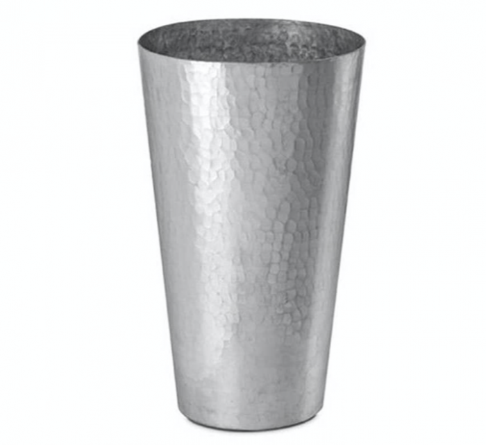 Conical Hammered "Aluminium" Pot Green Souq