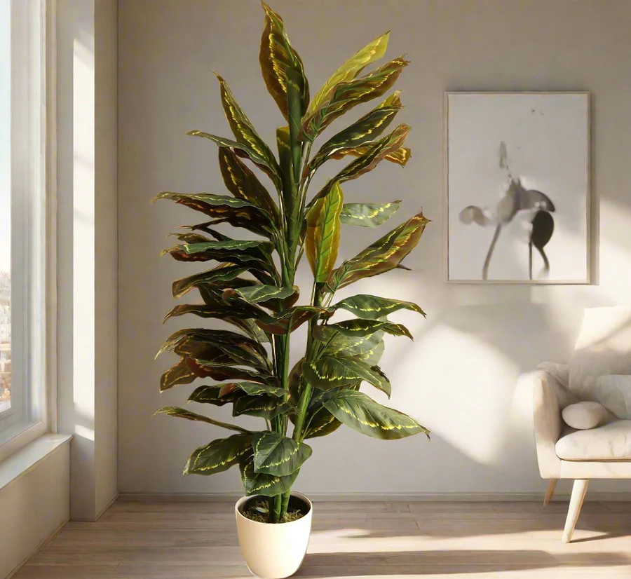 Artificial Calathea Peacock Plant “Zebra Plant” 130cm