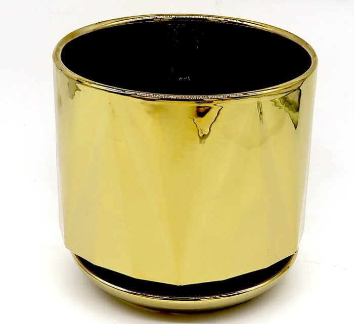 Golden Glazed Pot Greensouq