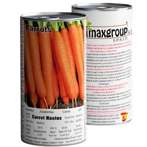 Carrots Nantes Seeds Tin