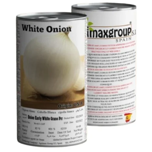 Onion Early White Grano Prr Seeds Tin