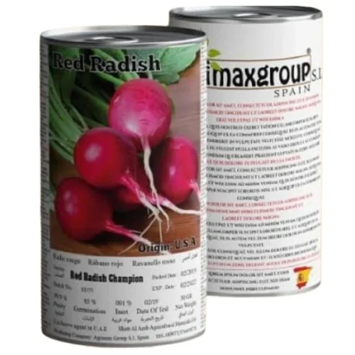 Red Radish Champion Seeds Tin